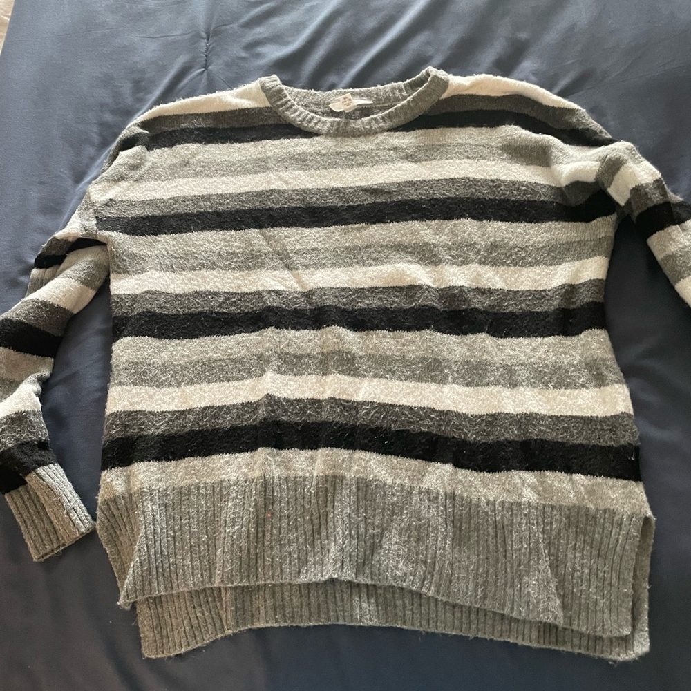 Striped cotton sweater